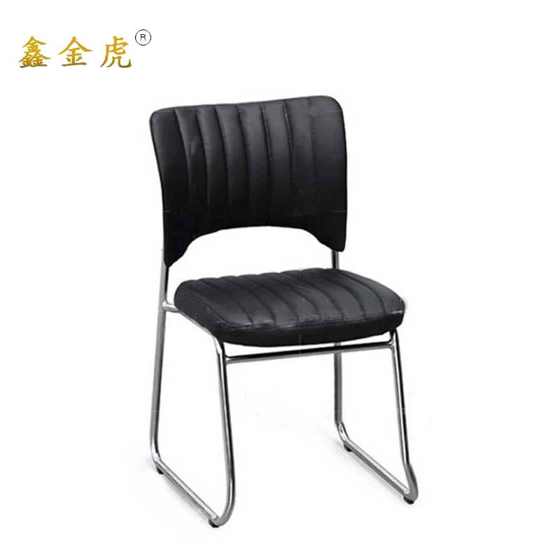 鑫金虎办公椅简约电脑椅皮革钢管会议室椅M9