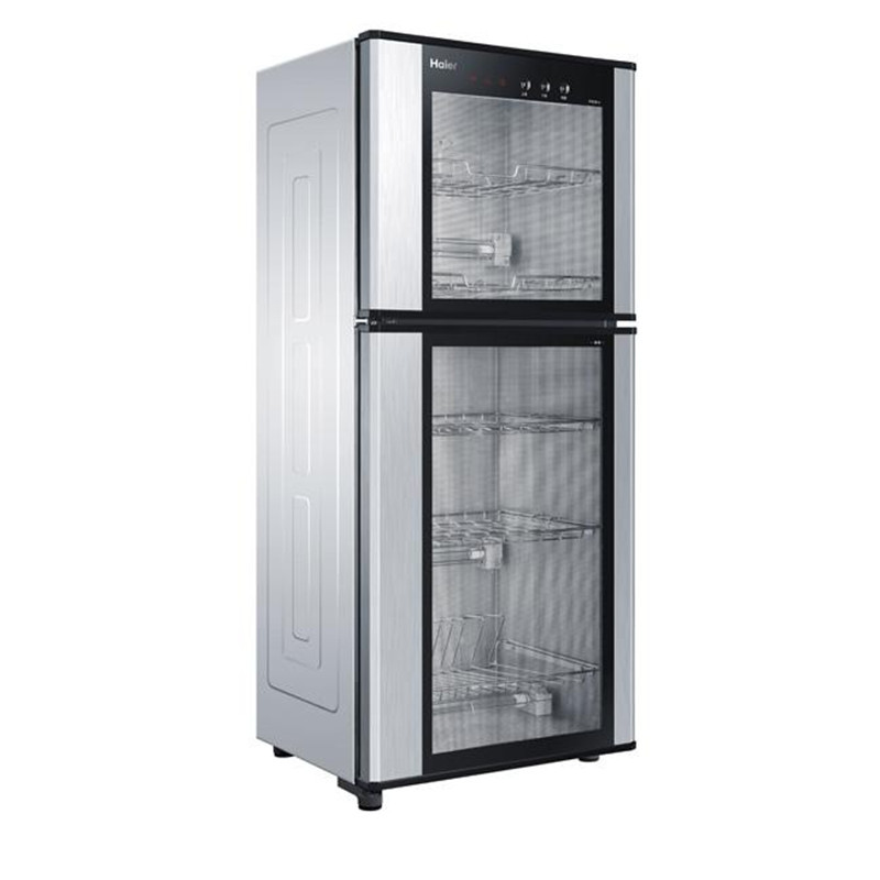 海尔(Haier) 消毒柜立式家用光波红外线消毒双门双温高温 100升消毒碗柜 ZTD100-A（单位：台）