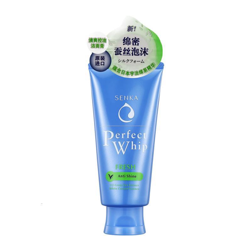 资生堂洗面奶senka绿茶洁面珊珂蚕丝泡沫洁面膏清爽控油