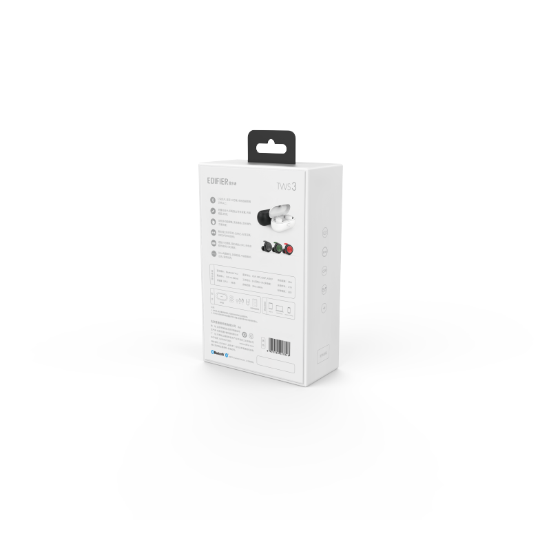 漫步者(EDIFIER)TWS3 真无线立体声耳机 True Wireless系列蓝牙耳机 白色