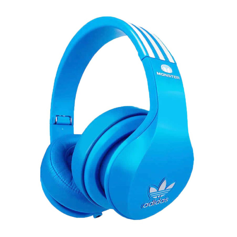魔声(Monster)&阿迪达斯(Adidas)魔声 Adidas头戴式运动有线耳机 折叠便携 蓝色[保税仓发货]