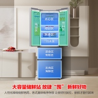 容声(Ronshen)319升法式多门四开门冰箱 母婴臻储 一级矢量双变频 风冷无霜变温 BCD-319WD11MP