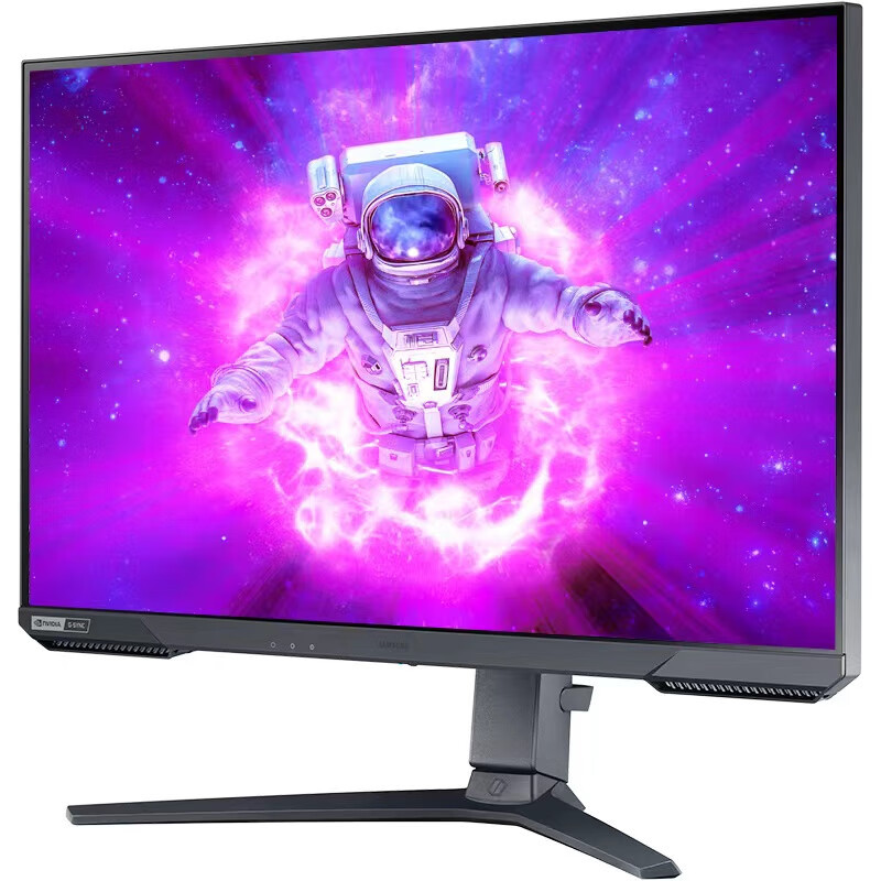 三星(SAMSUNG)27英寸 IPS 2K 165Hz 1ms响应 广色域 HDR400 旋转升降 FreeSync 电竞显示器 S27AG520PC