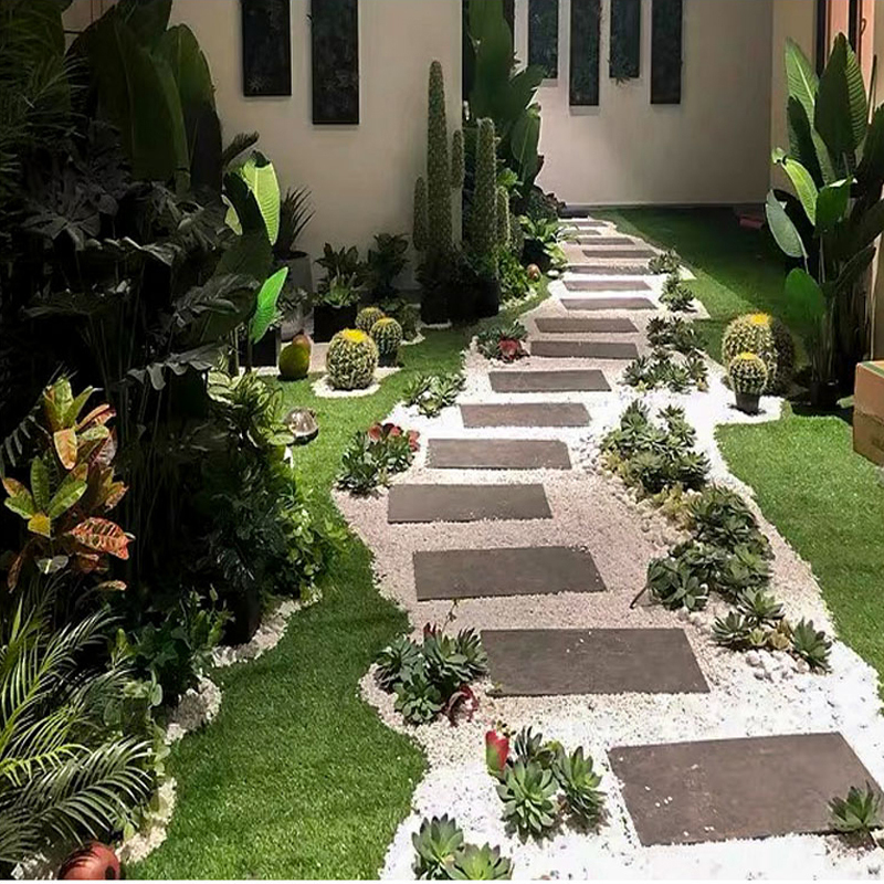 鹅卵石雨花石原石小石子鱼缸花盆鹅软石庭院装饰园艺五彩石头高清大图