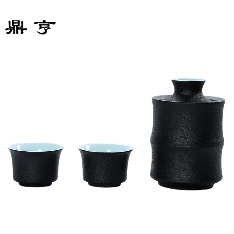 鼎亨家用陶瓷温酒器烫酒壶清酒黄酒暖酒壶白酒分酒具套装三两装小
