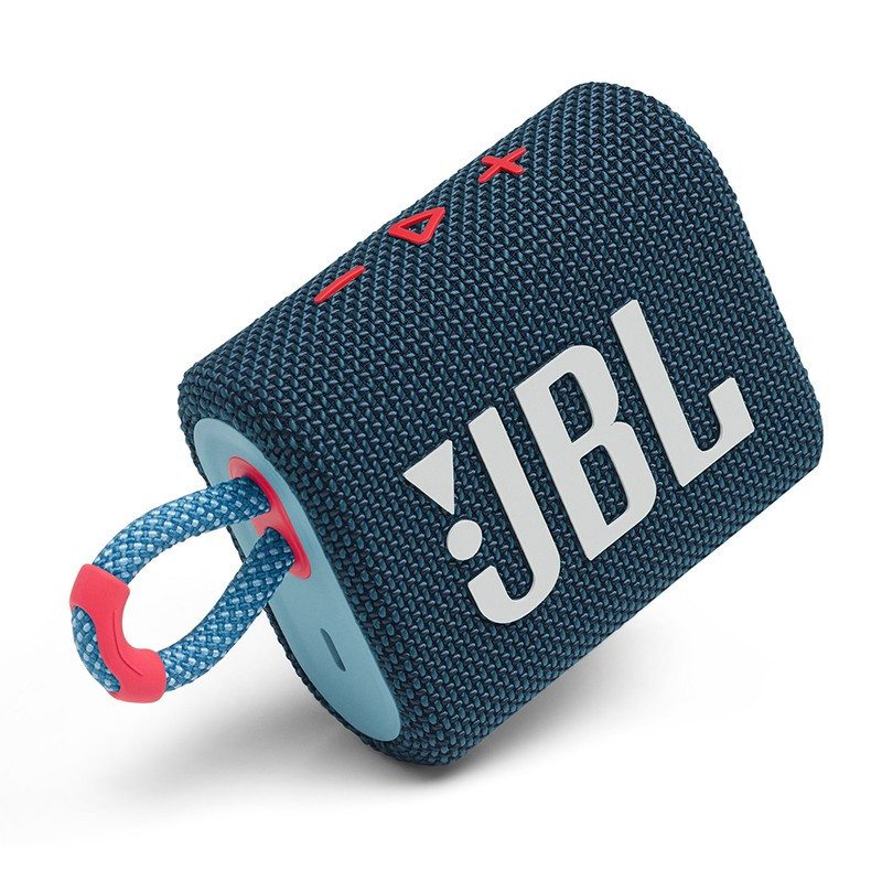 JBL GO3 音乐金砖三代 便携式蓝牙音箱 低音炮 户外音箱 迷你小音响 高效充电长续航 防水防尘设计 蓝拼粉色