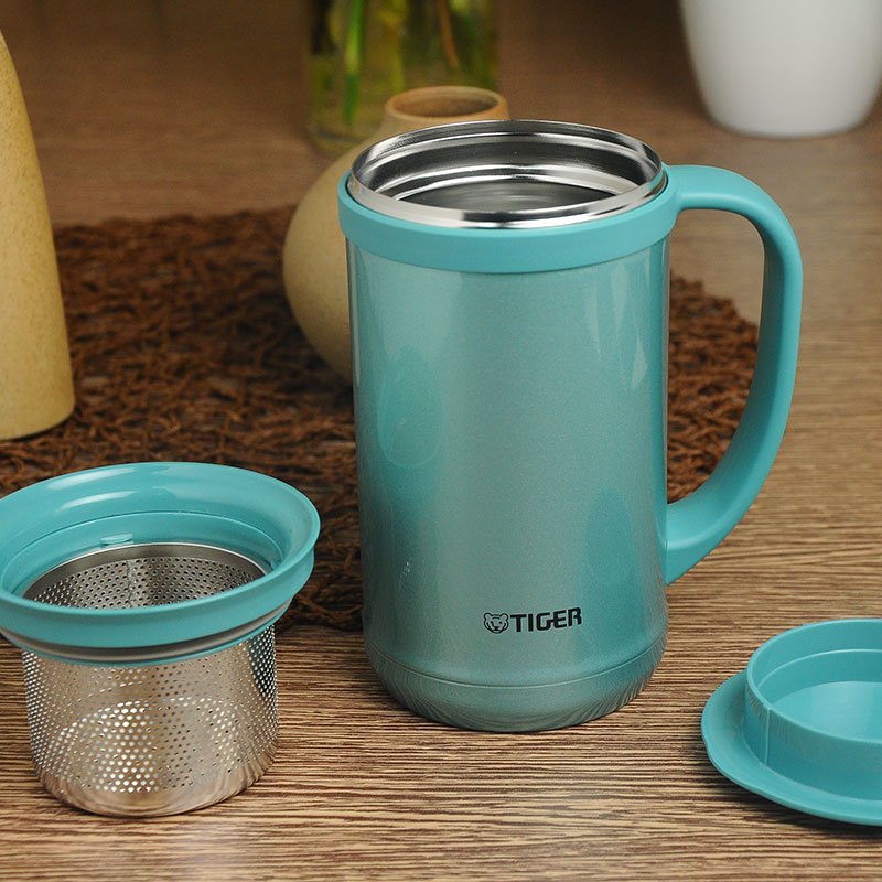 虎牌(tiger)办公型保温杯真空商务水杯男女泡茶杯CWM-A050 500ml 304不锈钢商务办公型保温 绿色