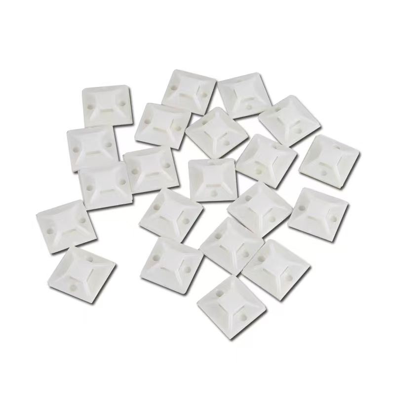 众慧创安 扎带固定底座 扎带固定座 吸盘 自粘式固定片 30*30mm 个高清大图