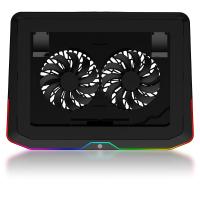 九州风神(DEEPCOOL) N80笔记本散热器 笔记本电脑支架 散热垫(RGB/适用于游戏本/超薄本)大风量