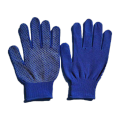 鸣固尼龙点胶耐磨防滑套透气劳保手套手套12双蓝色均码 KS279775
