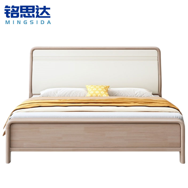 铭 思达实 木 床高清大图
