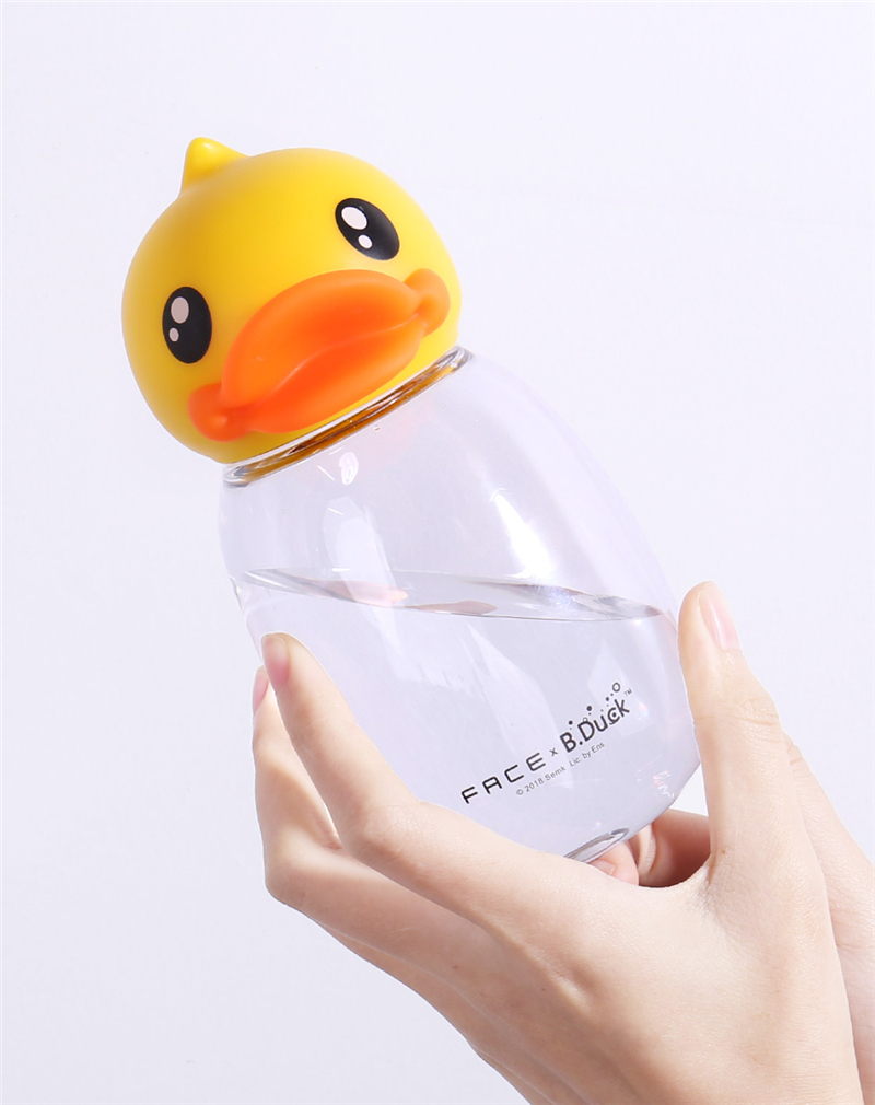 B.DUCK&face儿童水杯男女小学生可爱便携杯子幼儿园宝宝防摔水壶高清大图