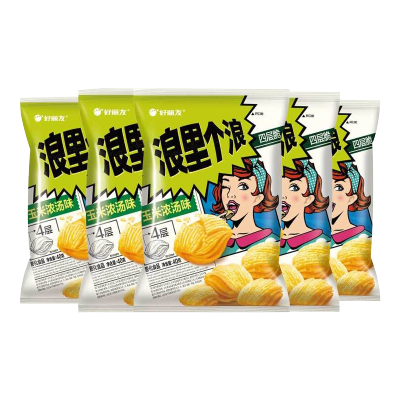 好丽友 浪里个浪玉米浓汤味40g*5包