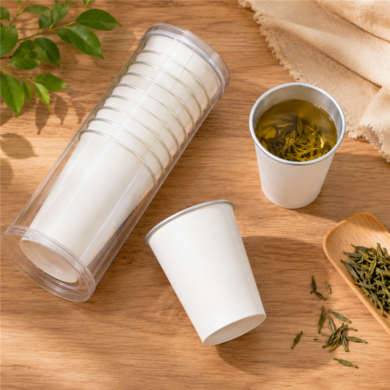 江小果 一次性隐茶杯 280ml 筒高清大图