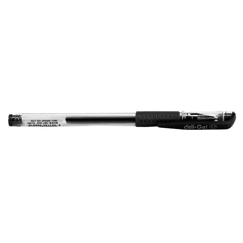 得力中性笔 6600中性笔0.5mm 12支/盒装 黑色