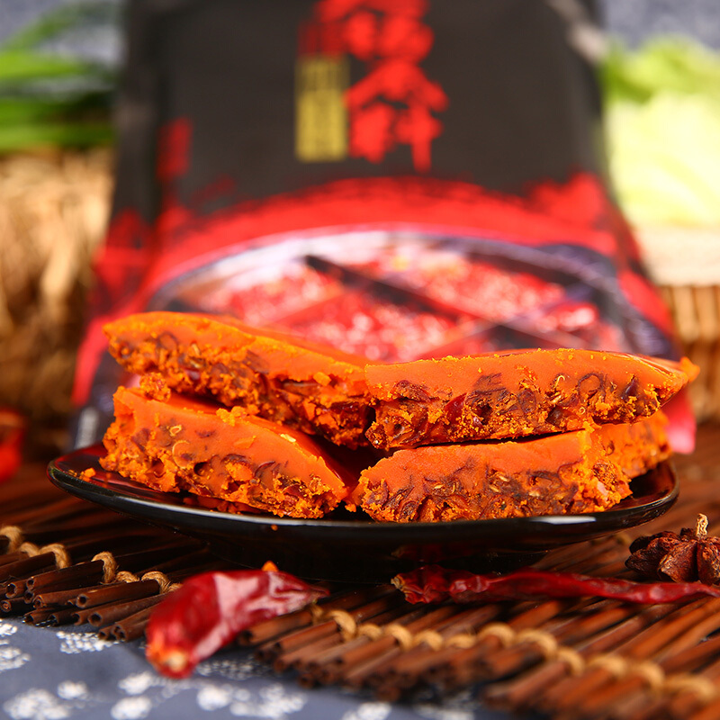 秦妈麻辣重庆味火锅底料200g 家用红汤牛油老火锅底料