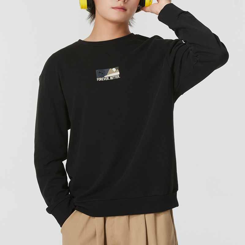 PUMA彪马男装新款运动透气宽松套头衫圆领卫衣629340-01 ZP