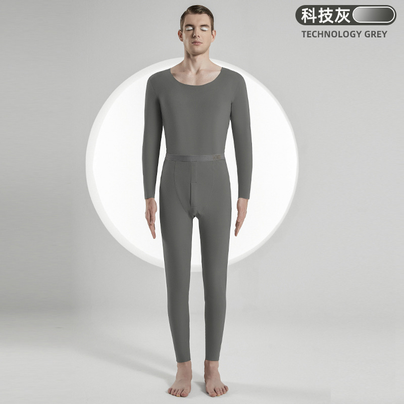 班蒂纳儿童保暖内衣男女中青年圆领秋衣秋裤德绒保暖防寒打底套装JYBT003