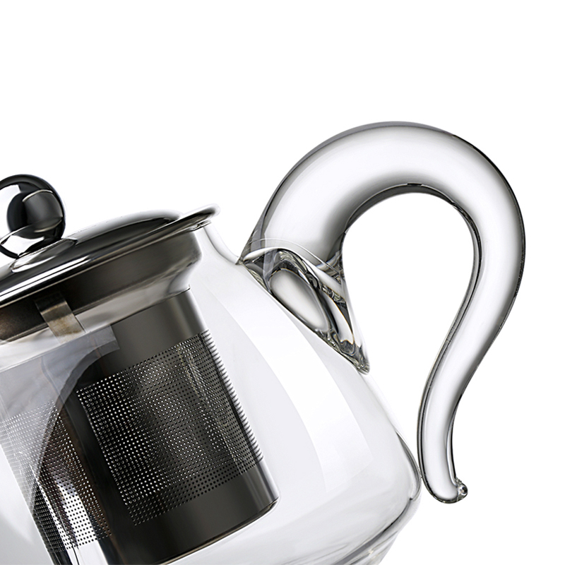 常生源 茶壶玻璃茶壶耐热玻璃防爆茶壶高硼硅凉水壶500ML 如意壶高清大图