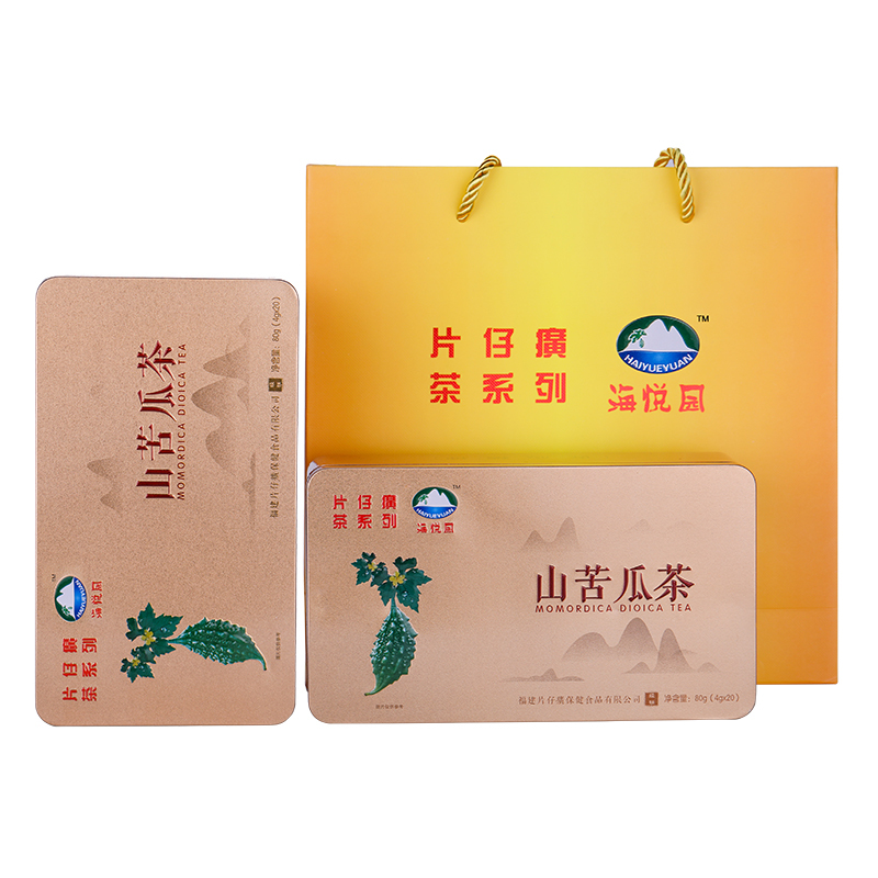 片仔癀茶叶 山苦瓜茶 夏季清凉茶叶 80g*2盒 礼盒装