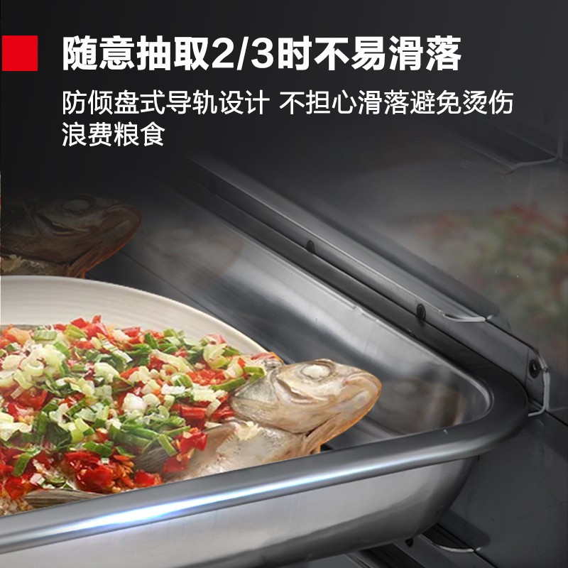 德玛仕(DEMASHI)双门三门12盘商用蒸饭柜食堂蒸柜蒸饭车海鲜电蒸箱蒸包炉器蒸饭机全自动蒸饭箱ZFG-12G-3高清大图