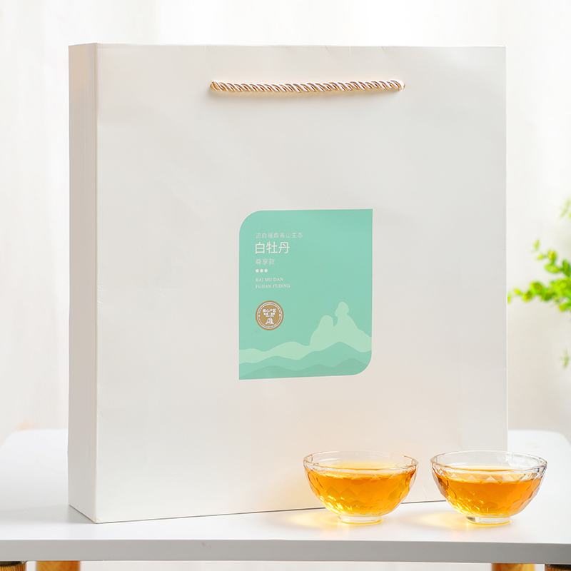 福鼎白茶小方片2016年花香白牡丹茶叶老白茶方片小茶饼40片礼盒装高清大图