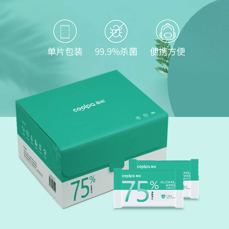 酷帕(Copu) 75%酒精消毒湿巾(100片装)ing-01