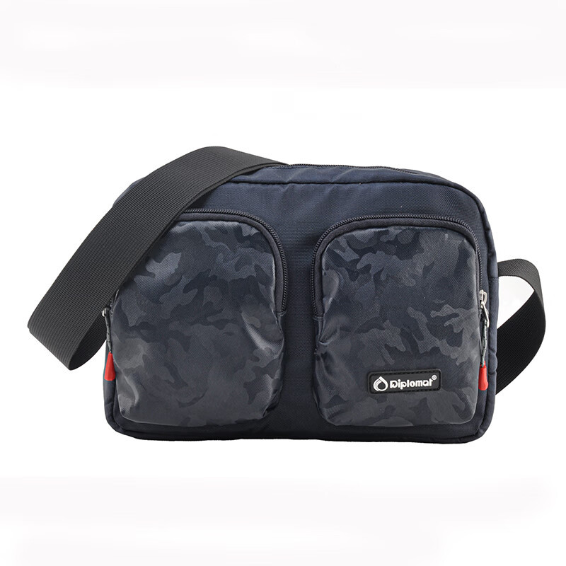 外交官(Diplomat)单肩斜挎包DS-14067L蓝色迷彩单肩包旅游包70×100×185mm