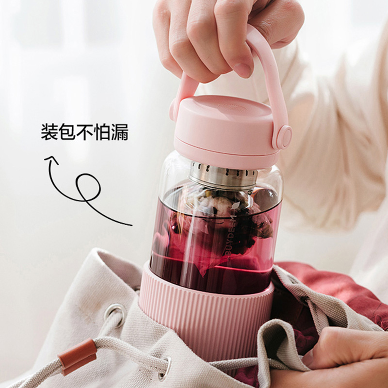 北鼎泡茶随手杯630ml泡茶杯茶水分离杯随身便携CD1009(颜色随机)高清大图