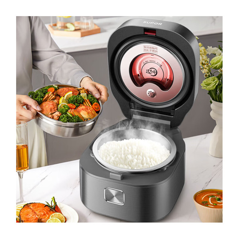 苏泊尔电饭煲远红外穿透球釜内胆电饭锅智能IH电磁加热多功能蒸煮米饭锅 有钛0涂层不粘内胆SF30HC185 4L 智能高清大图