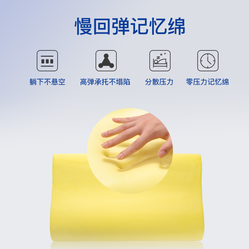 睡眠博士(AiSleep) 人体工学慢回弹加长款记忆枕 护颈释压颈椎枕 助睡眠枕头