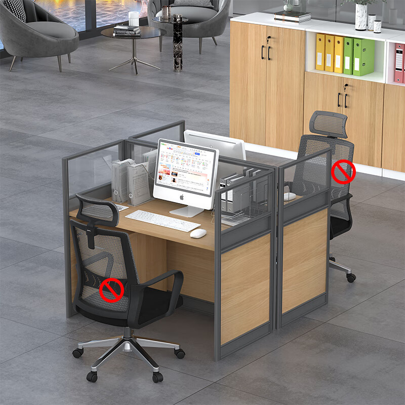 鹏畅PC-PF-0028职员办公桌屏风桌组合员工位