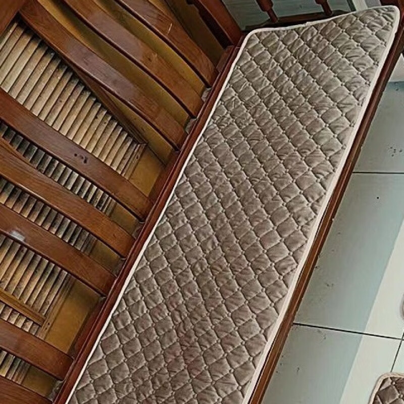 维诺亚防滑毛绒沙发垫子坐垫长条老式红木实木老款单人三人四人长椅座垫高清大图