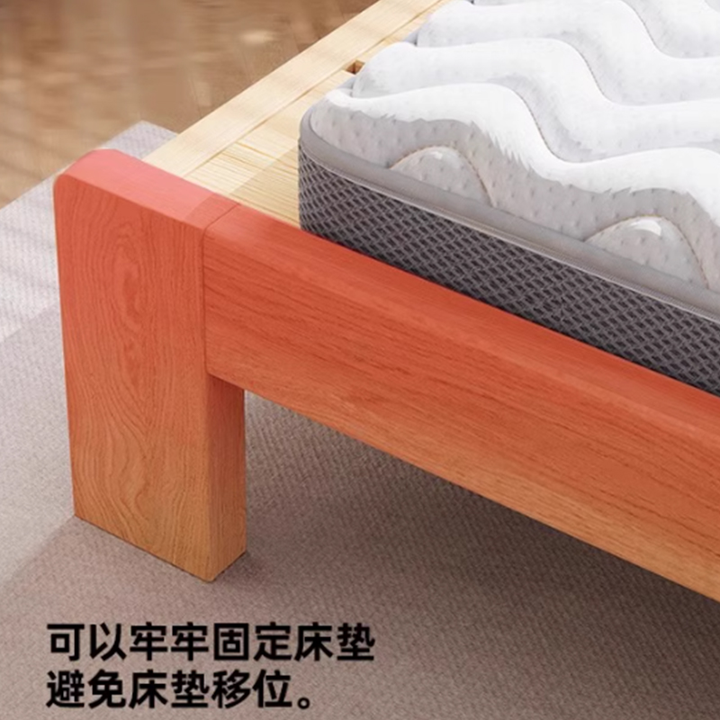 伟樽宿舍床1500*2000*400mm+10cm床垫套高清大图
