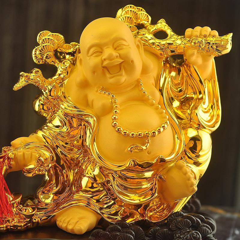 美帮汇弥勒佛摆件福到财到客厅新家居供奉装饰品大肚佛开业礼品报价_