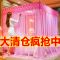 蚊帐三开门加粗支架1.5米1.8床加密落地宫廷公主纹帐1.0m双人家用 繁花加密-米黄[特粗支架+帐纱]全套 1.0*2
