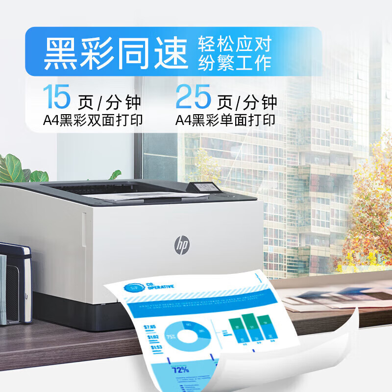 [HP]惠普(HP)3388fdw 彩色激光无线双面多功能一体机手机无线打印-套餐2:标配+专用黑色硒鼓1个高清大图