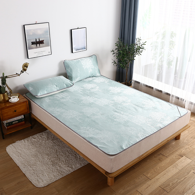 金丝莉(kintheri) JX-1103艾草冰丝席 150*195cm 艾草冰丝席 凉席1.5m*2m 1.8m*2m