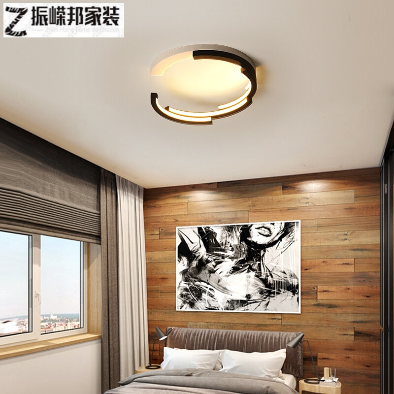 led吸顶灯简约现代个性创意大气家用遥控光客厅灯主卧室书房灯
