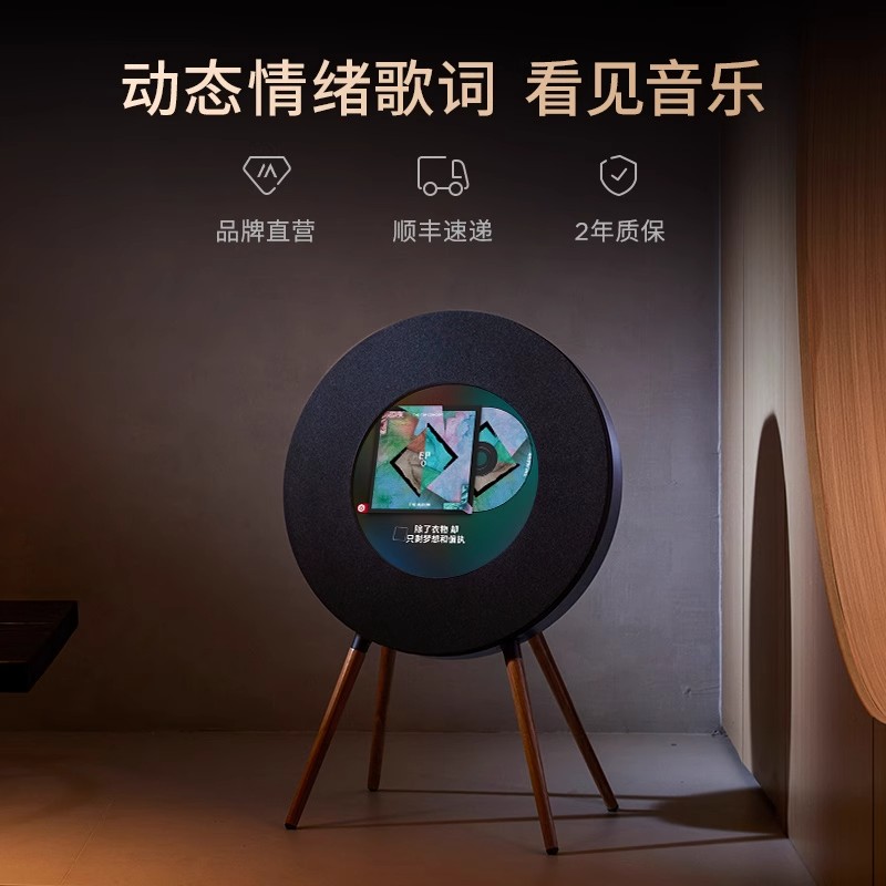 MorrorArt R1唱片歌词蓝牙音箱高清大图