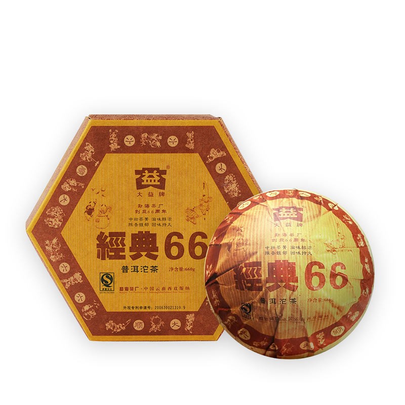 大益普洱茶 经典66熟沱茶601批次660g高清大图