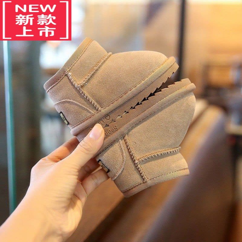 可莉允学步鞋女儿童雪地靴冬季新款女童靴子加绒加厚男保暖短靴宝宝棉鞋图片