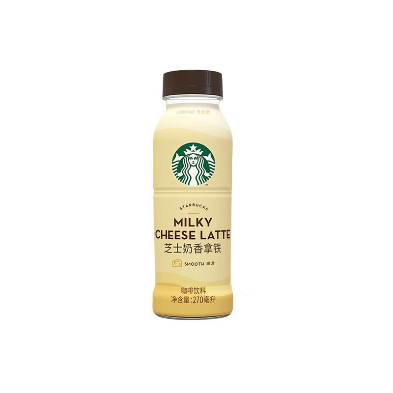 星巴克塑料瓶星选芝士奶香拿铁270ml*6