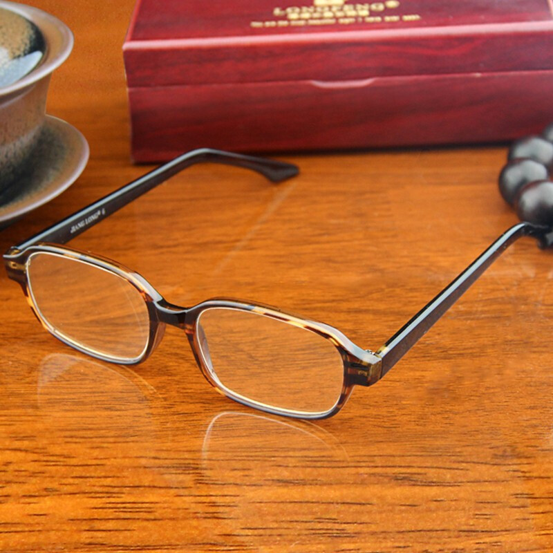 隆峰(longfeng)东海水晶老花眼镜石头镜片男女通用老花镜高清老光眼镜