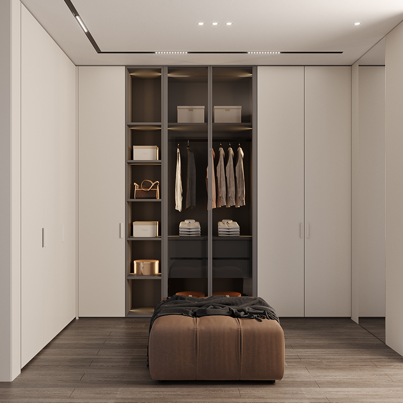 纯色系列e科凡全屋定制电视柜书柜橱柜衣柜卧室衣帽间柜子