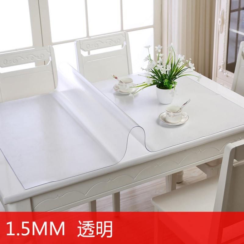 美帮汇软玻璃PVC桌布防水防烫防油免洗透明胶垫塑料餐桌垫茶几垫水晶板高清大图