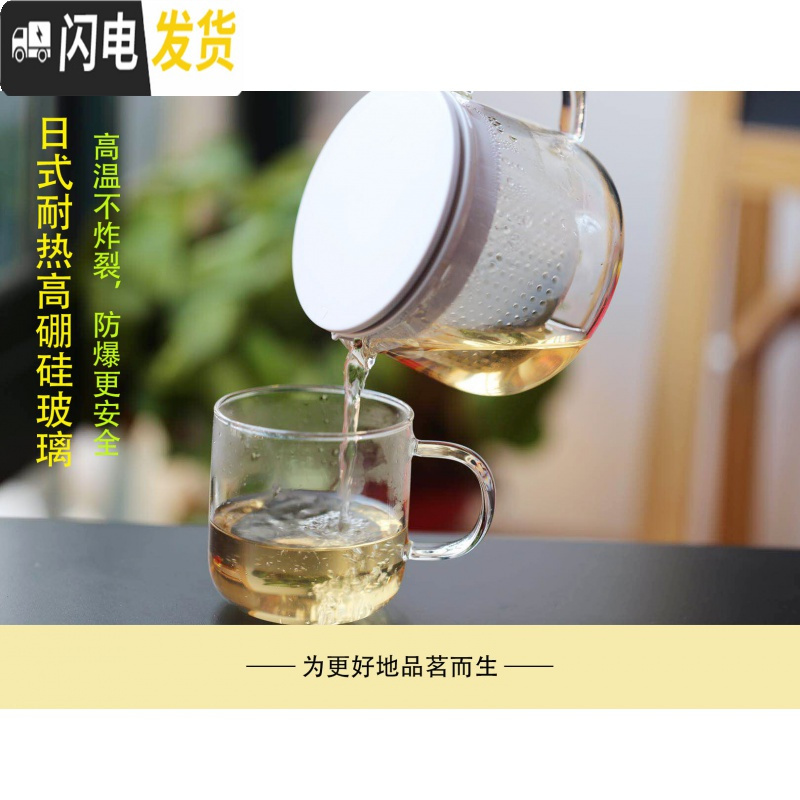 三维工匠无印MJ原厂日式玻璃茶壶耐热良品茶具可高温防爆水壶热奶壶泡茶壶 670茶壶