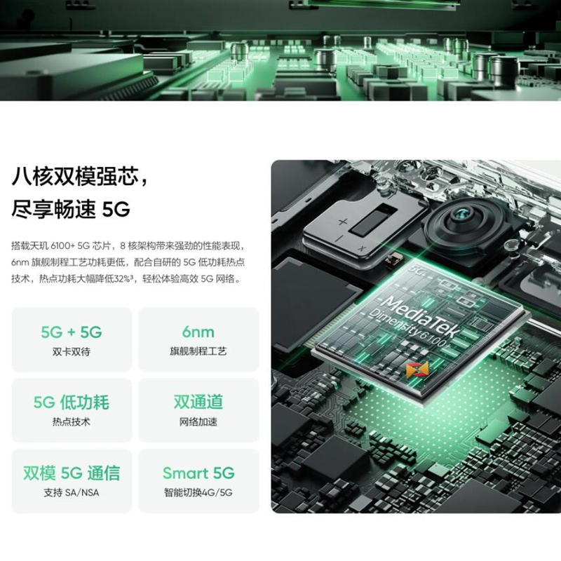 realme真我12x 12GB+256GB 青鸟 天玑6100+5G芯 5000W像素 15W快充 5000mA 智能手机 真我12 Xh长续航5G手机