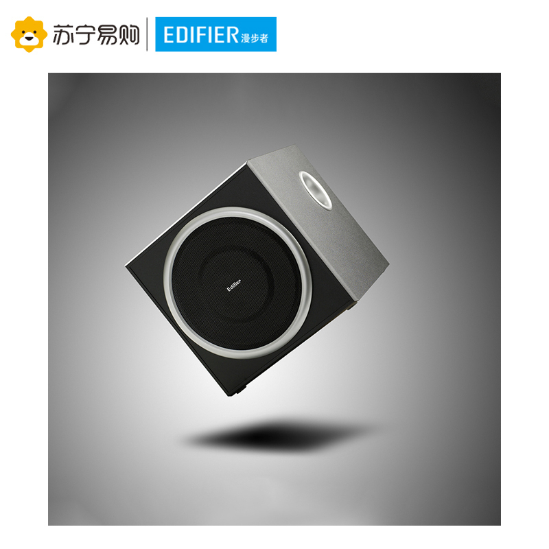 漫步者(EDIFIER)C2 多媒体2.1声道+功放电脑音箱 木质低音炮音响 黑色