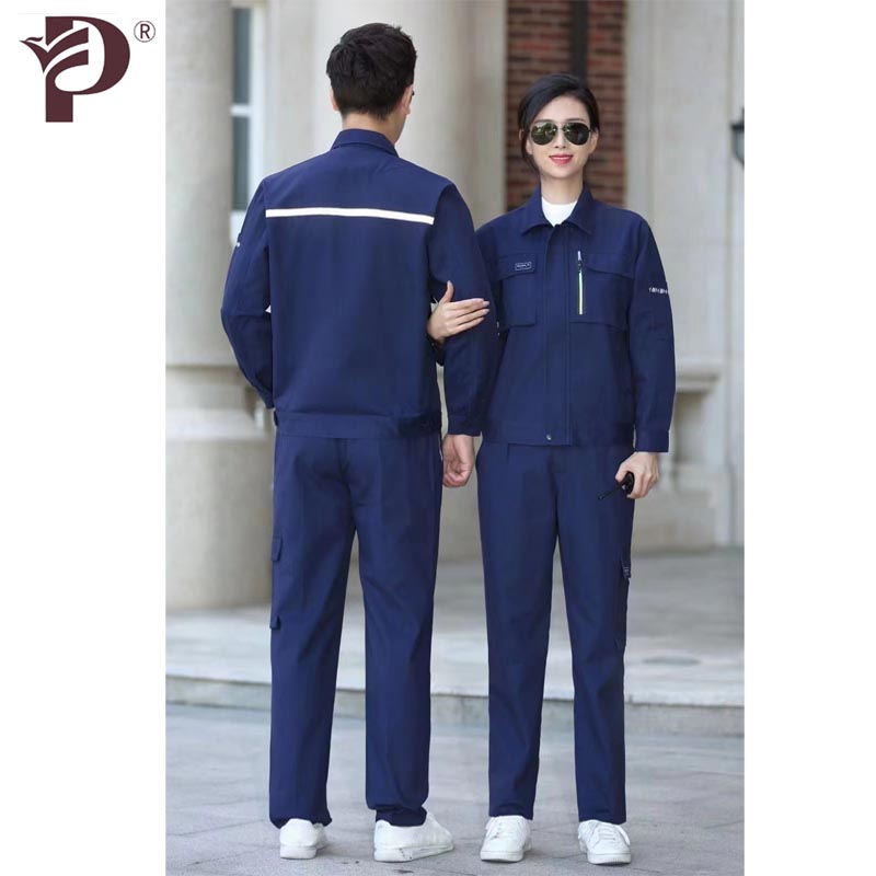 亚派磨毛纱卡工作服高清大图